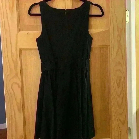 J crew Black Mini Dress with Ruffle, Sequin, & Gem Accent - Picture 4 of 5